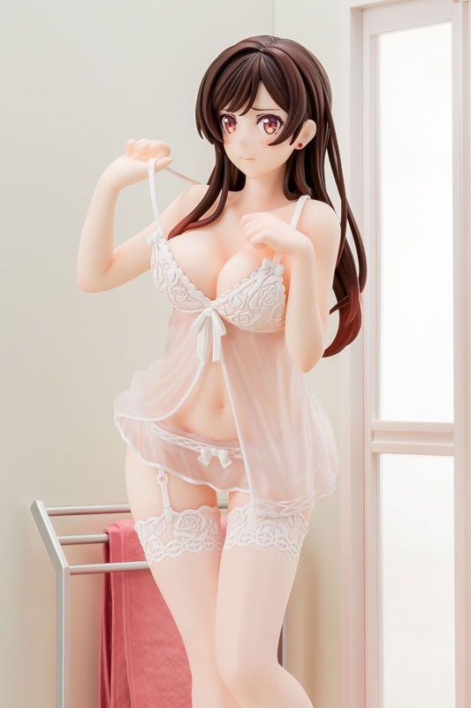 PREORDER 1/6 scaled pre-painted figure Rent-A-Girlfriend MIZUHARA Chizuru in see-through lingerie figure Angel White Ver.