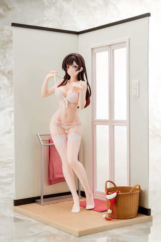 PREORDER 1/6 scaled pre-painted figure Rent-A-Girlfriend MIZUHARA Chizuru in see-through lingerie figure Angel White Ver.