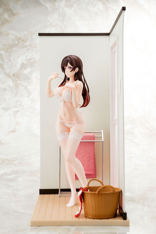 PREORDER 1/6 scaled pre-painted figure Rent-A-Girlfriend MIZUHARA Chizuru in see-through lingerie figure Angel White Ver.