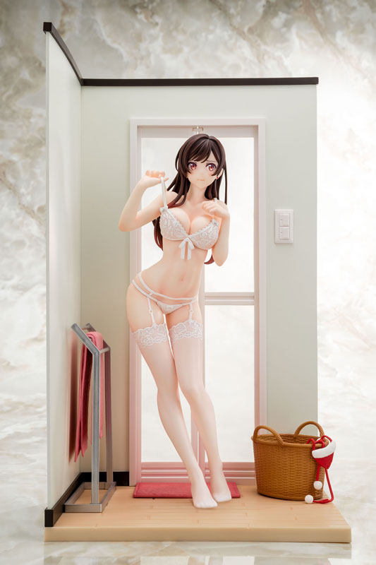 PREORDER 1/6 scaled pre-painted figure Rent-A-Girlfriend MIZUHARA Chizuru in see-through lingerie figure Angel White Ver.