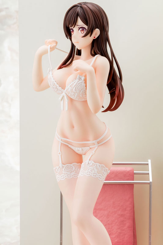 PREORDER 1/6 scaled pre-painted figure Rent-A-Girlfriend MIZUHARA Chizuru in see-through lingerie figure Angel White Ver.