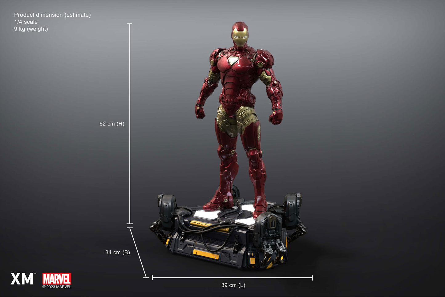 PREORDER Ironman Suit Up Ver A 1/4 Scale