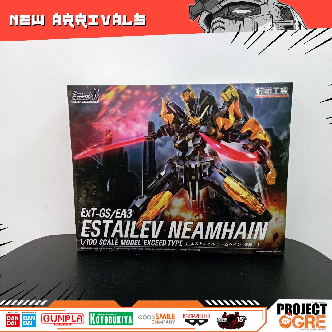 IN STOCK Super Robot Heroes ExT-GS/EA03 Estailev Neamhain Warcrow (Exceed Type) 1/100 Scale Model Kit