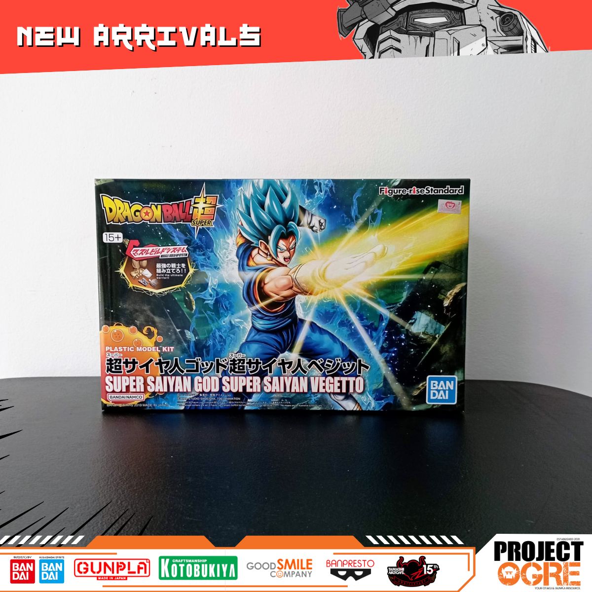 IN STOCK Figure-rise Standard Super Saiyan God Super Saiyan Vegetto