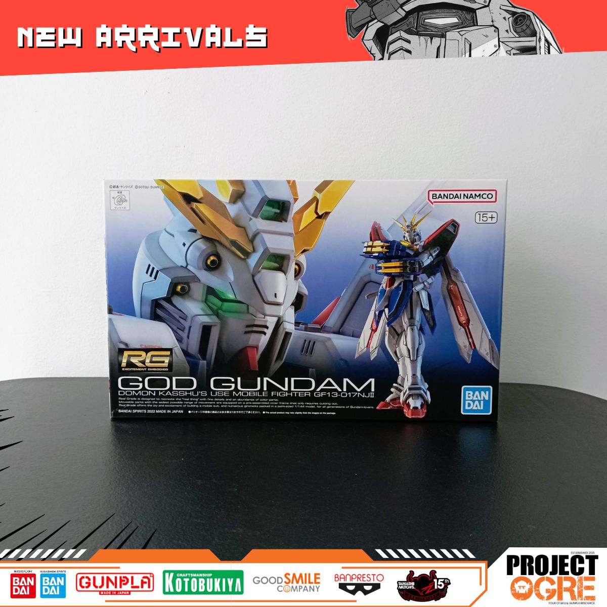 IN STOCK RG 1/144 God Gundam