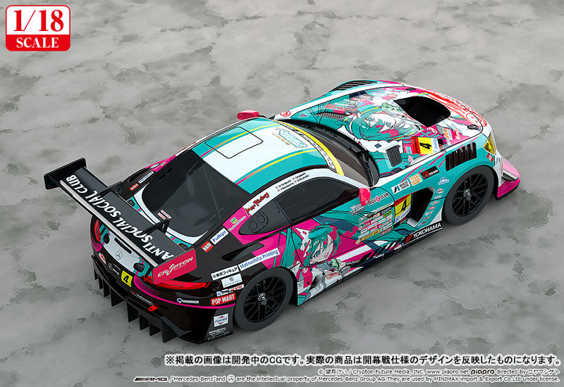 PREORDER 1/18 Hatsune Miku GT Project Good Smile Hatsune Miku AMG 2025 Season Opening Ver.