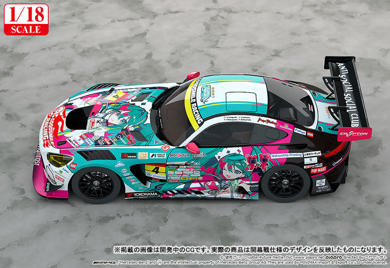 PREORDER 1/18 Hatsune Miku GT Project Good Smile Hatsune Miku AMG 2025 Season Opening Ver.
