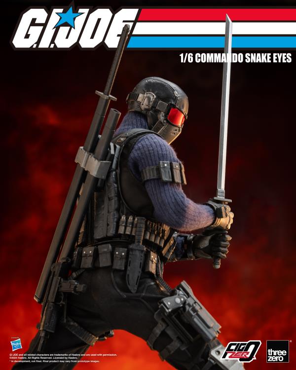 PREORDER G.I. Joe FigZero Commando Snake Eyes 1/6 Scale Figure