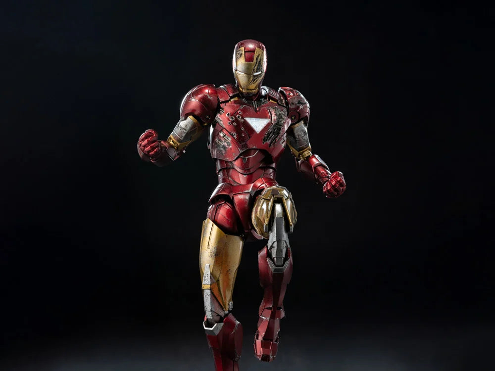 PREORDER Marvel: The Infinity Saga DLX Iron Man Mark 6 (Battle Damaged Ver.) 1/12 Scale Action Figure
