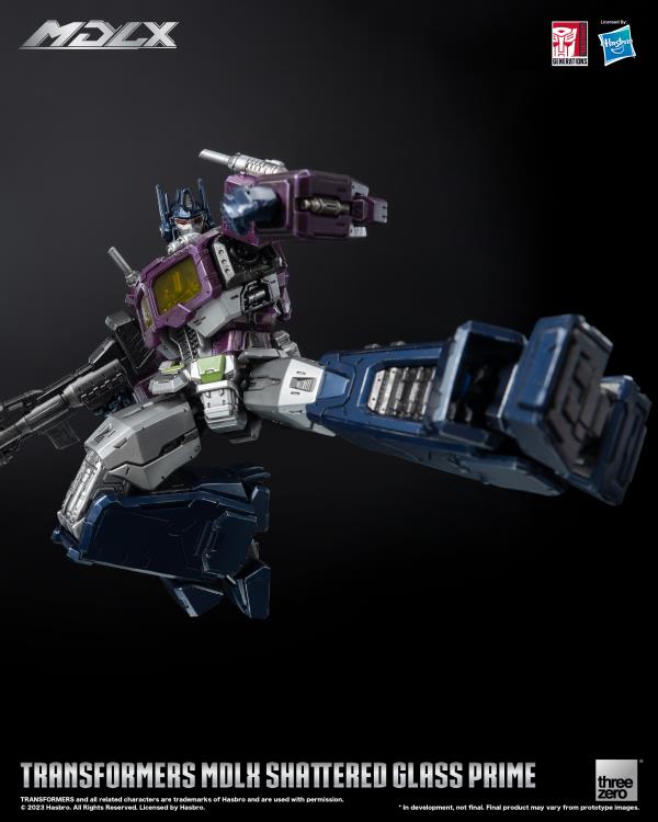 PREORDER Transformers MDLX Articulated Figures Series Shattered Glass Optimus Prime BBTS Exclusive