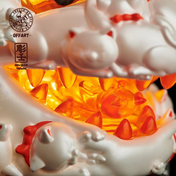 IN STOCK Offart x Horiren Hundred Cats Red Lotus Lucky (White Ver.)