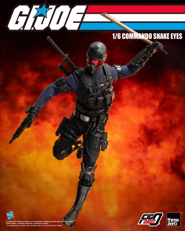 PREORDER G.I. Joe FigZero Commando Snake Eyes 1/6 Scale Figure