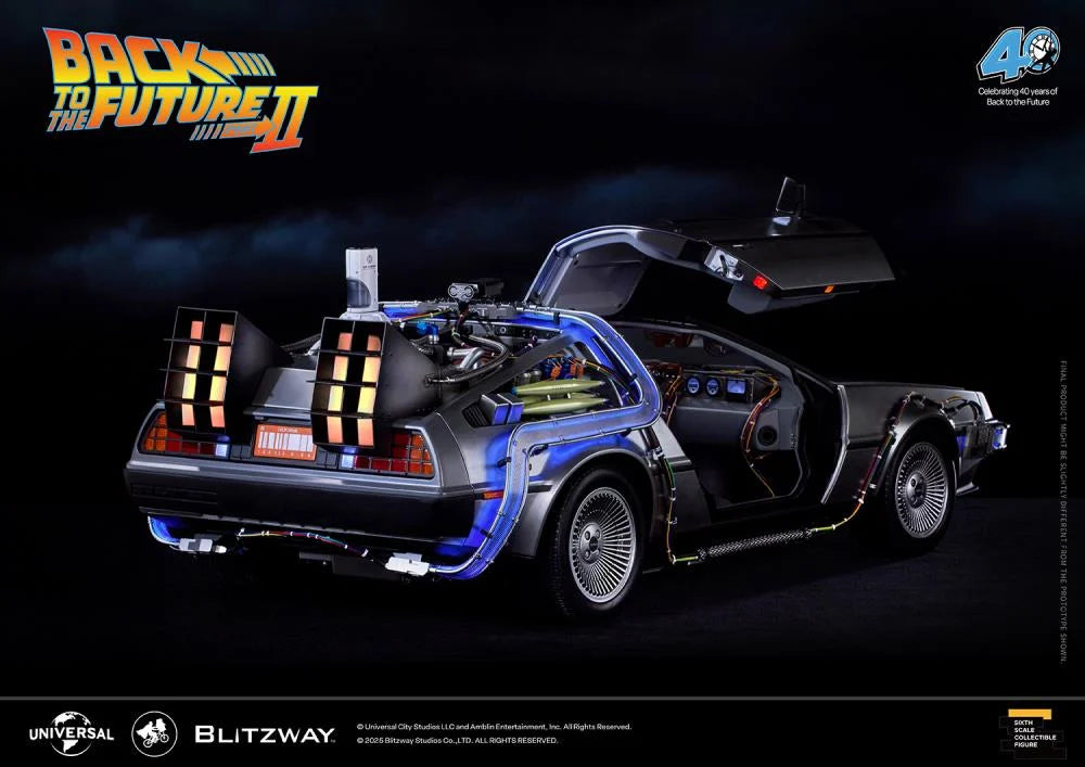PREORDER Back to the Future Part II DeLorean 1/6 Scale Vehicle