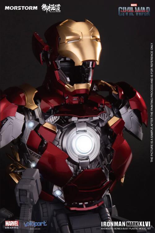 IN STOCK Captain America: Civil War Iron Man Mark 46 Bust Model Kit