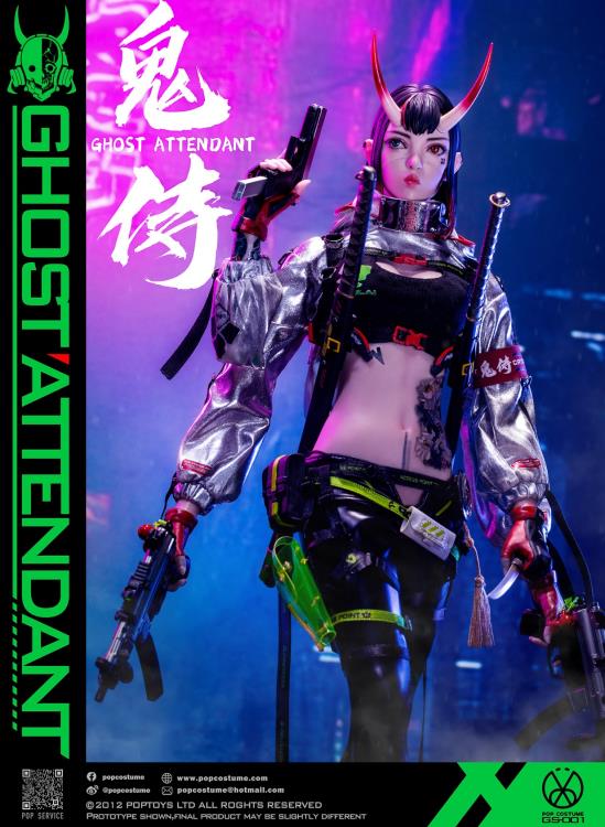 PREORDER POP COSTUME 1/6 Ghost Attendant Action Figure GS-001