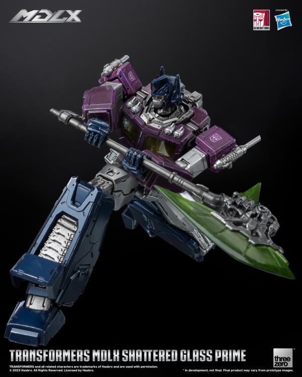 PREORDER Transformers MDLX Articulated Figures Series Shattered Glass Optimus Prime BBTS Exclusive