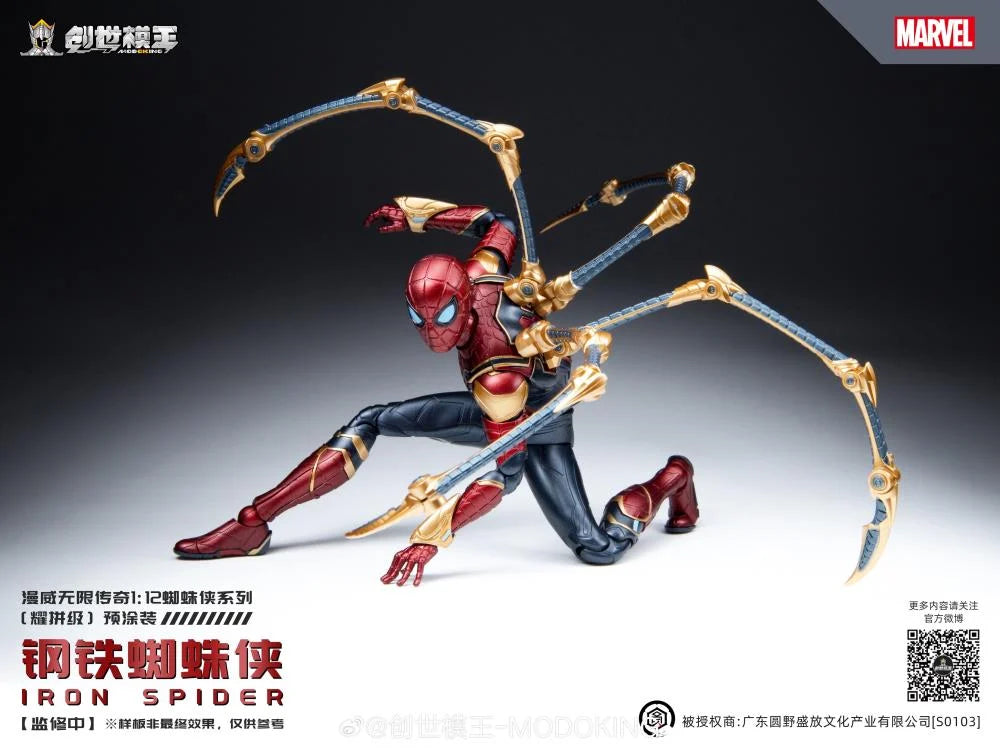 PREORDER Modoking Marvel The Infinity Saga Iron Spider 1/12 Scale Model Kit