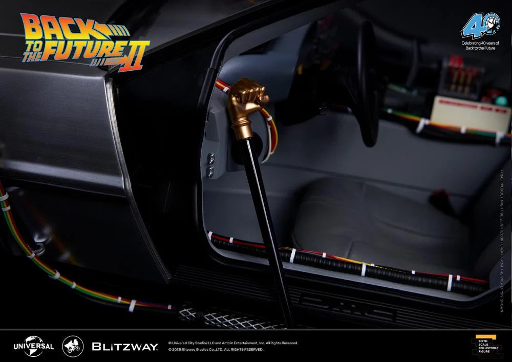 PREORDER Back to the Future Part II DeLorean 1/6 Scale Vehicle