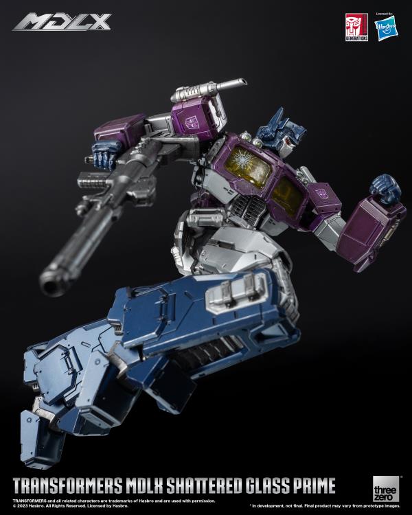 PREORDER Transformers MDLX Articulated Figures Series Shattered Glass Optimus Prime BBTS Exclusive