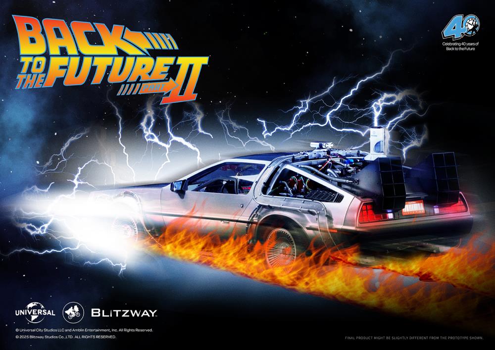 PREORDER Back to the Future Part II DeLorean 1/6 Scale Vehicle