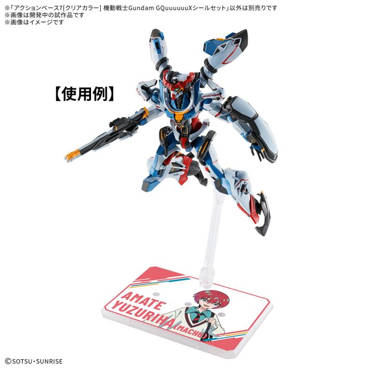 PREORDER Mobile Suit Gundam GQuuuuuuX Clear Action Base 7 Sticker Set