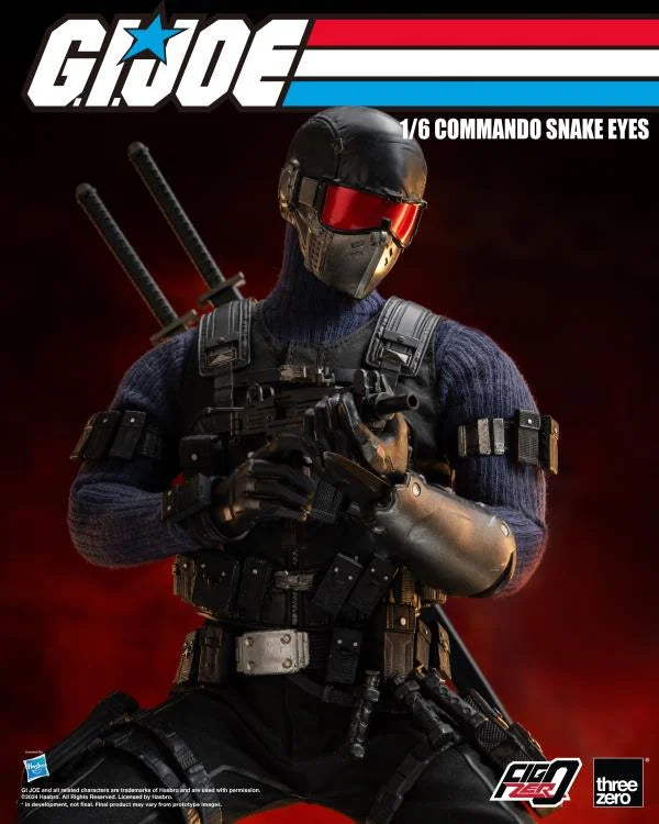 PREORDER G.I. Joe FigZero Commando Snake Eyes 1/6 Scale Figure