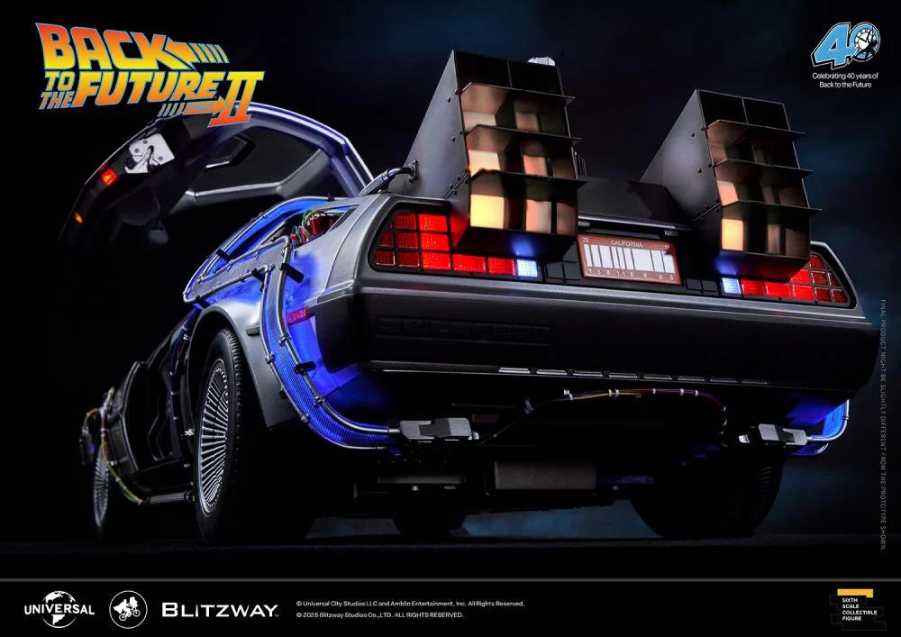 PREORDER Back to the Future Part II DeLorean 1/6 Scale Vehicle
