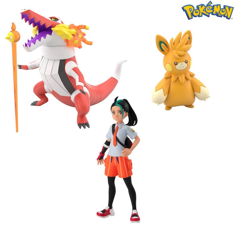 PREORDER Pokemon Scale World Paldea Region Nemona, Skeledirge, & Pawmot Figure Set