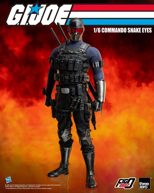 PREORDER G.I. Joe FigZero Commando Snake Eyes 1/6 Scale Figure