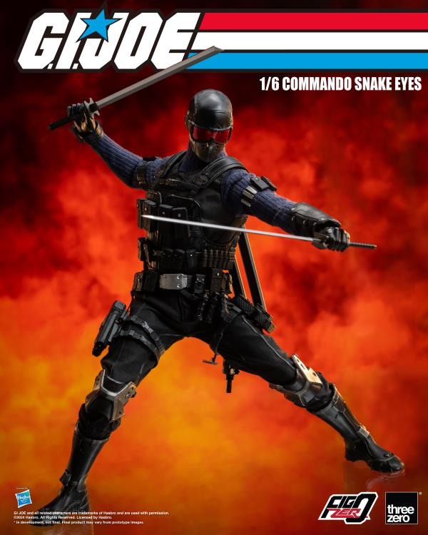 PREORDER G.I. Joe FigZero Commando Snake Eyes 1/6 Scale Figure