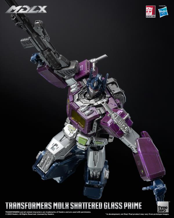 PREORDER Transformers MDLX Articulated Figures Series Shattered Glass Optimus Prime BBTS Exclusive