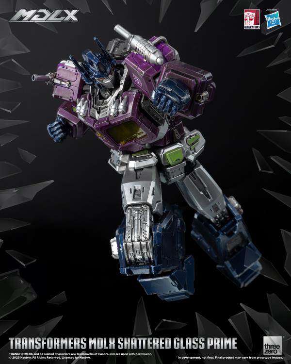 PREORDER Transformers MDLX Articulated Figures Series Shattered Glass Optimus Prime BBTS Exclusive