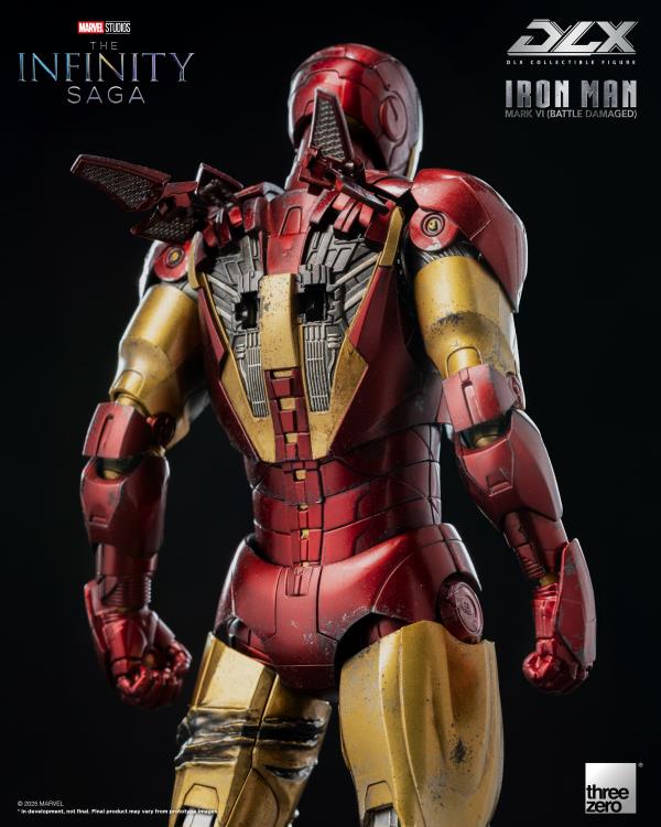 PREORDER Marvel: The Infinity Saga DLX Iron Man Mark 6 (Battle Damaged Ver.) 1/12 Scale Action Figure