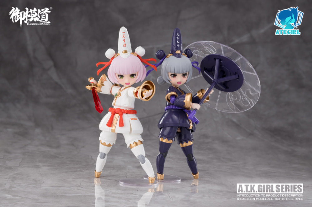 PREORDER A.T.K. Girl Black and White Impermanence Set of 2 Figures (Collection Card Ver.) 1/12 Scale Model Kit
