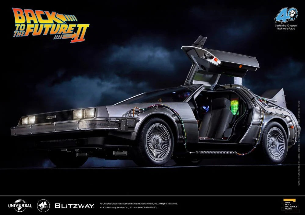 PREORDER Back to the Future Part II DeLorean 1/6 Scale Vehicle