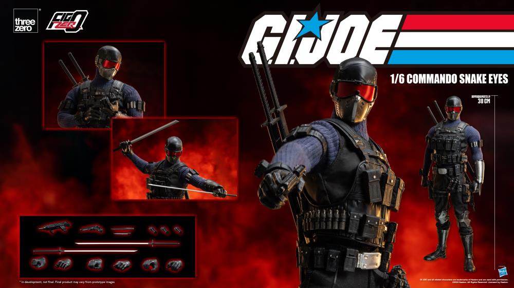 PREORDER G.I. Joe FigZero Commando Snake Eyes 1/6 Scale Figure