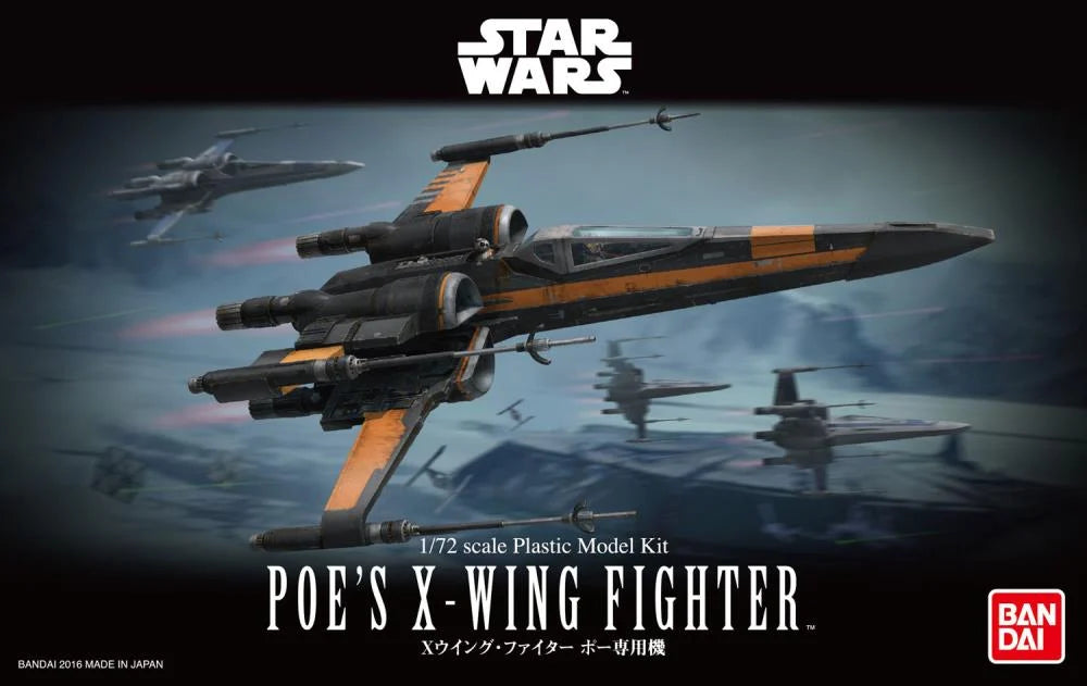 PREORDER Star Wars Poe's X-Wing Fighter 1/72 Scale Model Kit