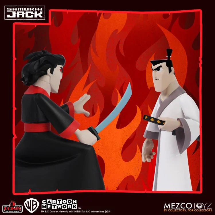 PREORDER Samurai Jack 5 Points Deluxe Action Figure Set (Samurai Jack + Aku + Mad Jack)