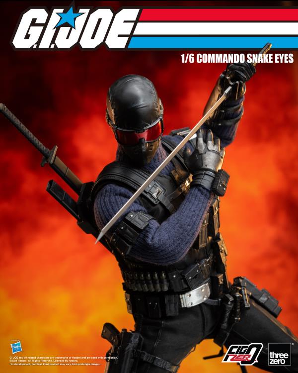 PREORDER G.I. Joe FigZero Commando Snake Eyes 1/6 Scale Figure