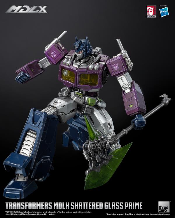 PREORDER Transformers MDLX Articulated Figures Series Shattered Glass Optimus Prime BBTS Exclusive