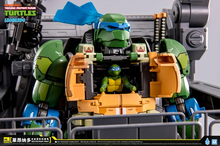 PREORDER Teenage Mutant Ninja Turtles MechaTran HB0018 Leonardo Figure Reissue