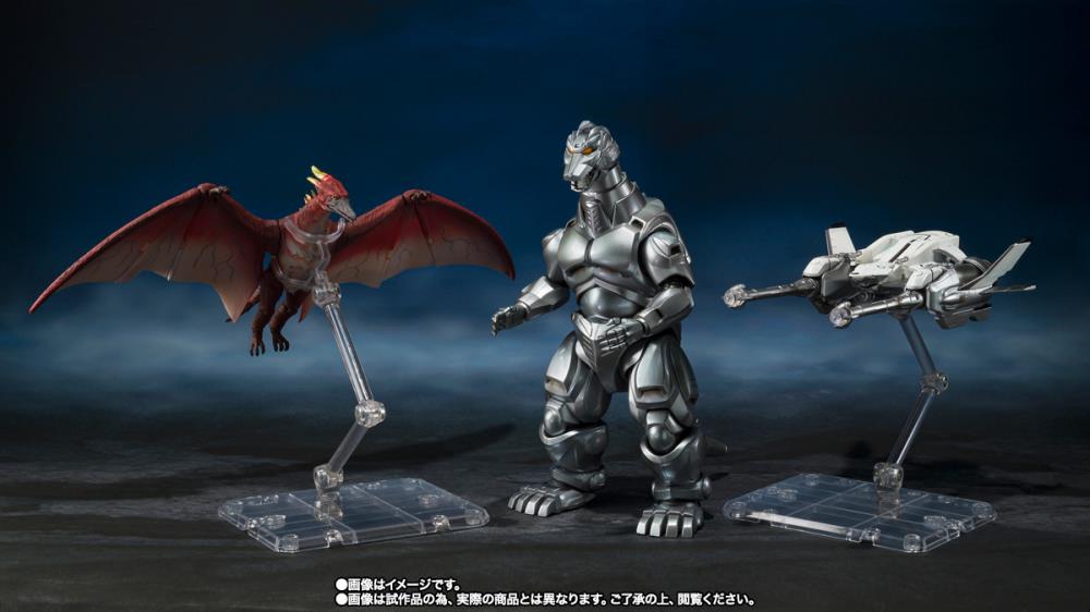 PREORDER Godzilla vs. Mechagodzilla II S.H.MonsterArts Mechagodzilla, Garuda & Fire Rodan (Makuhari Decisive Battle Ver.) Set