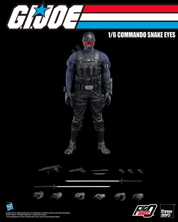PREORDER G.I. Joe FigZero Commando Snake Eyes 1/6 Scale Figure