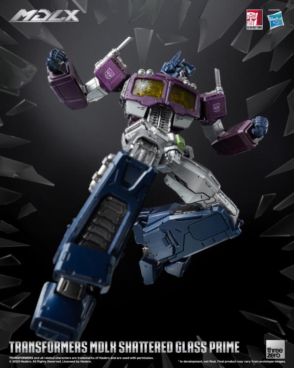PREORDER Transformers MDLX Articulated Figures Series Shattered Glass Optimus Prime BBTS Exclusive