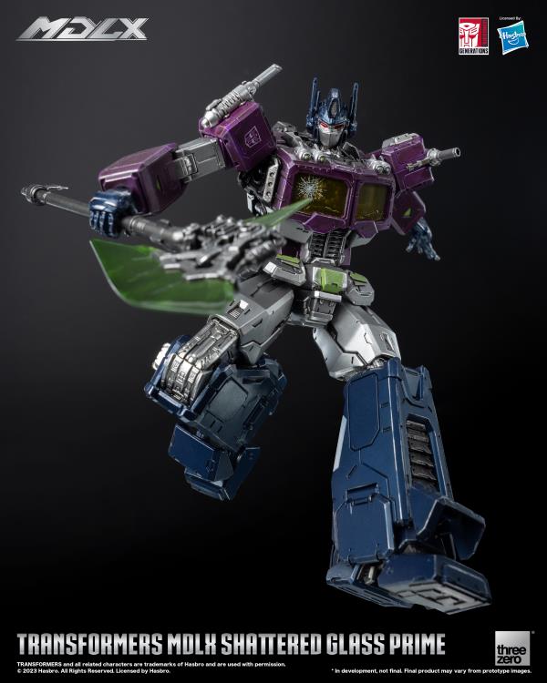 PREORDER Transformers MDLX Articulated Figures Series Shattered Glass Optimus Prime BBTS Exclusive
