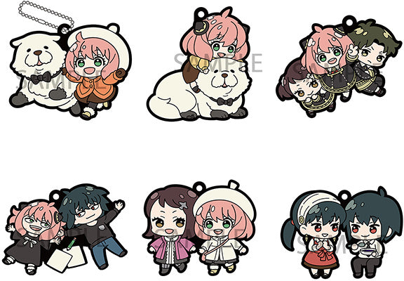 PREORDER BOX OF 6 - Rubber Mascot Buddycolle SPY×FAMILY vol.2
