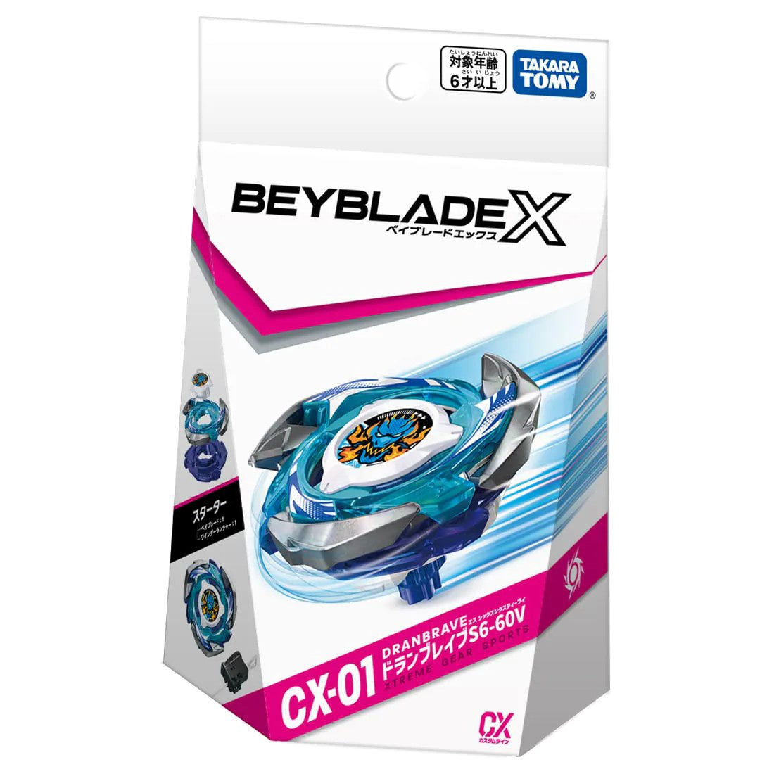 IN STOCK Beyblade X CX-01 Starter Doran Brave S6-60V
