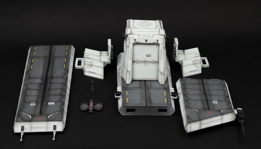 PREORDER Mobile Suit Gundam Realistic Model Series 1/144 Scale Gundam ZZ Nahel Argama Catapult Deck
