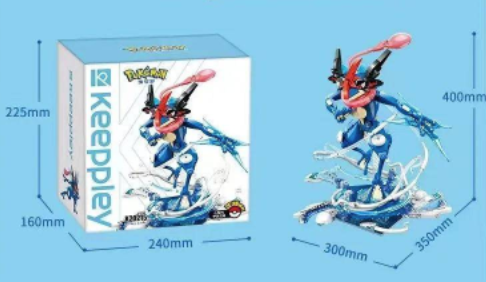 PREORDER Pokemon Ash-Greninja Qman Building Blocks Toy Set by Keeppley