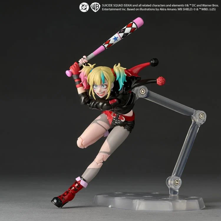 PREORDER Suicide Squad Isekai Amazing Yamaguchi Revoltech NR082 Harley Quinn Action Figure